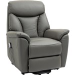 RAPIDLINE HOME ELEVATE OHIO LIFT CHAIR DUAL MOTOR MEDIUM LEATHER GREY