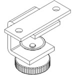 RAPIDLINE SHUSH30 SCREEN DESK MOUNT CLAMP BRACKET WHITE PACK 2