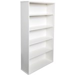 RAPID SPAN BOOKCASE 4 SHELF 900 X 315 X 1800MM WHITE