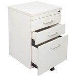RAPID SPAN MOBILE PEDESTAL 3DRAWER LOCKABLE 690 X 465 X 447MM WHITE