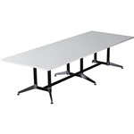 RAPIDLINE TYPHOON BOARDROOM TABLE 3200 X 1200 X 750MM WHITE