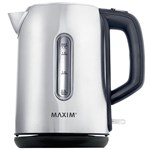 MAXIM CORDLESS KETTLE STAINLESS STEEL 17 LITRE GREY
