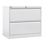 GO LATERAL FILING CABINET 2 DRAWER HEAVY DUTY 705 X 900 X 473MM WHITE CHINA