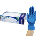 UNIVERSAL CHOICE VINYL GLOVES MEDIUM BLUE BOX CARTON 1000