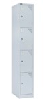 GO STEEL LOCKER 4 DOOR 305 X 455 X 1830MM SILVER GREY
