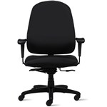 DURO PLUS HEAVY DUTY TASK CHAIR HIGH BACK ARMS BLACK