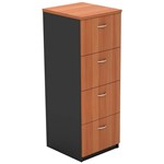 OM FILING CABINET 4 DRAWERS 468 X 510 X 1320MM CHERRYCHARCOAL