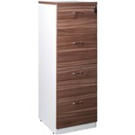 OM PREMIER FILING CABINET 4 DRAWER 468 X 510 X 1320MM CASNANWHITE