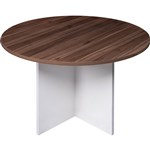 OM PREMIER ROUND MEETING TABLE 900 X 720MM CASNANWHITE
