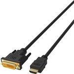 COMSOL HDMI MALE TO DVID MALE CABLE 1M BLACK