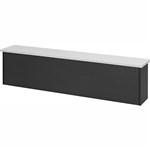 YS DESIGN OXLEY RECEPTION HOB 1500 X 300 X 450MM WHITEIRONSTONE