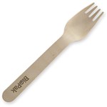 BIOPAK WOODEN FORK 160MM PACK 100