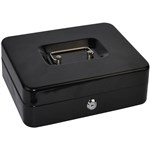 ITALPLAST DELUXE METAL CASH BOX 160 X 200 X 90MM BLACK