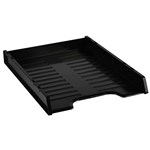 ITALPLAST SLIMLINE MULTI FIT DOCUMENT TRAY A4 BLACK