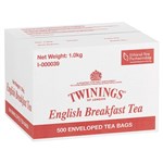 TWININGS ENGLISH BREAKFAST ENVELOPE TEA BAGS CARTON 500