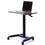 INFINITY PNEUMATIC LECTURN DESK WITH CASTORS 700 X 480MM BLACK