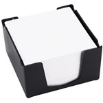 ITALPLAST MEMO CUBE HOLDER WITH PAPER BLACK