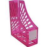 ITALPLAST MAGAZINE STAND TINTED PINK