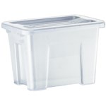 ITALPLAST STORAGE MODULAR STORAGE BOX WITH LID 2 LITRE GRAPHITE