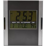 ITALPLAST DIGITAL DESK  WALL CLOCK GREY