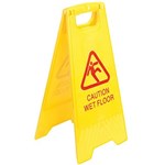 ITALPLAST SAFETY SIGN AFRAME WET FLOOR YELLOW