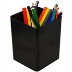 ITALPLAST JUMBO PENCIL CUP BLACK