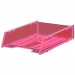 ITALPLAST MULTI FIT DOCUMENT TRAY A4 NEON RED
