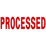 DESKMATE PREINKED MESSAGE STAMP PROCESSED RED