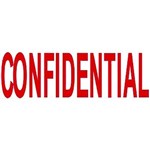 DESKMATE PREINKED MESSAGE STAMP CONFIDENTIAL RED