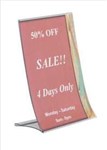 JASTEK COLLAPSIBLE MENU SIGN HOLDER A6 PORTRAIT
