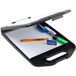 MARBIG PROFESSIONAL STORAGE CLIPBOARD WITH WHITEBOARD A4 BLACK