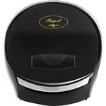 REGAL JUMBO TOILET ROLL DISPENSER SINGLE ABS BLACK