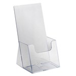 DEFLECTO BROCHURE HOLDER EXTRA CAPACITY FREESTANDING DL CLEAR