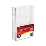 DEFLECTO BROCHURE HOLDER WALL MOUNT LINKING DL CLEAR
