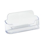 DEFLECTO BUSINESS CARD HOLDER LANDSCAPE CLEAR