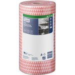 TORK 297702 HEAVY DUTY CLEANING CLOTH 300MM X 45M RED ROLL 90 SHEETS