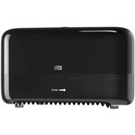TORK T7 TWIN CORELESS MEDIUM TOILET ROLL DISPENSER BLACK