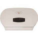 REGAL JUMBO TOILET ROLL DISPENSER DOUBLE ABS WHITE