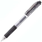 PENTEL K157 HYBRID GEL GRIP RETRACTABLE GEL INK PEN 07MM BLACK