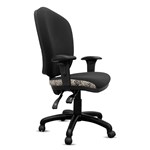 ORANGE DUST ALICE CHAIR WITH ARMS HIGH BACK 510 X 490 X 960MM DOTS BLACK