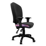 ORANGE DUST ALICE CHAIR WITH ARMS HIGH BACK 510 X 490 X 960MM SWAN BLACK