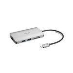 KENSINGTON UH1400P 8IN1 USBC DOCKING STATION GREY