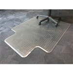 ANCHORMAT DELUXE CHAIRMAT PVC KEYHOLE CARPET 900 X 1220MM CLEAR