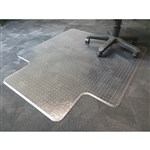 ANCHORMAT DELUXE CHAIRMAT PVC KEYHOLE CARPET 1150 X 1350MM CLEAR