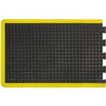 MATTEK MODULAR BUBBLE MAT END 600 X 900MM YELLOWBLACK