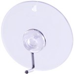 DEFLECTO SUCTION CUP WITH HOOK 40MM CLEAR PACK 6