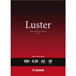 CANON LU101 LUSTER PHOTO PAPER 260GSM A3 WHITE PACK 20