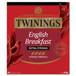TWINNINGS ENGLISH BREAKFAST EXRA STRONG PACK 80
