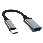 SHINTARO USBC MALE TO USBA FEMALE 15CM OTG ALUMINUM CONNECTOR USB30
