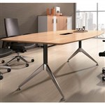 POTENZA BOARDROOM TABLE CABLE BOX 2400 X 1200 X 750MM VIRGINIA WALNUT MELAMINE